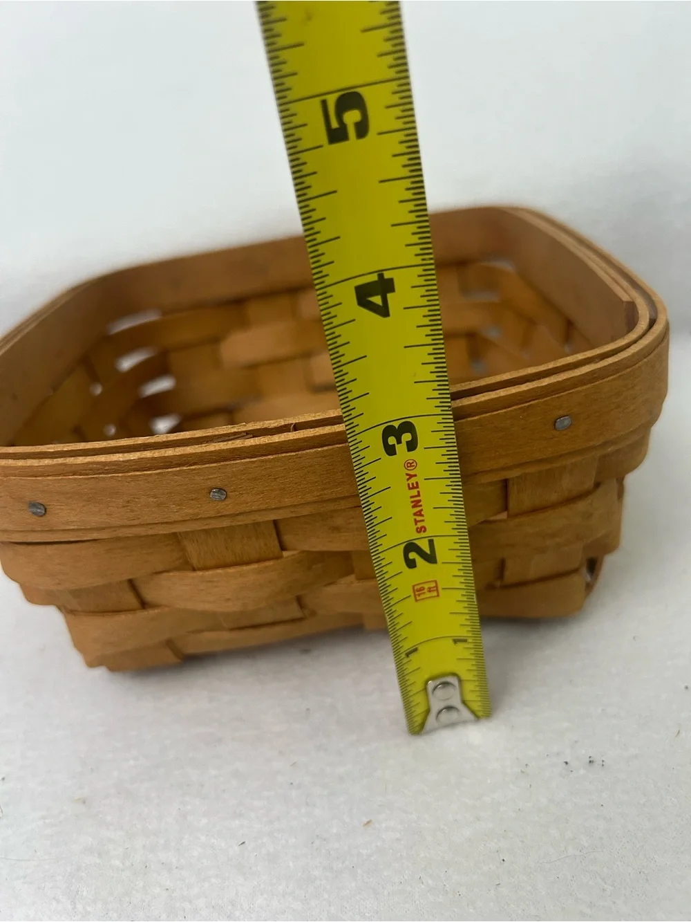 Longaberger 2007 Square / Berry Basket - Natural Brown